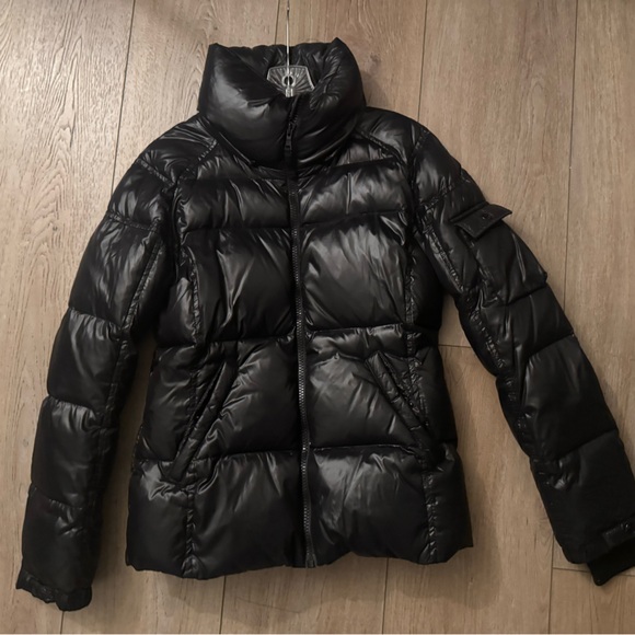 S13 puffer jacket with fur hood
